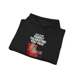 Funny Capybara Barely Tolerating You Face Unisex Hoodie
