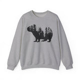 Nature Capybara Forest Silhouette Unisex Sweatshirt