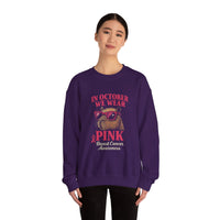 Capybara October Pink Breast Cancer Support Unisex Sweatshirt