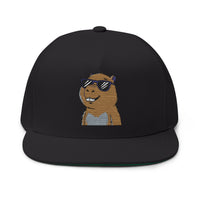 Capybara with Shades Snapback Hat