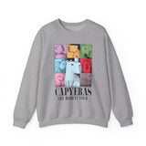 Funny Capybara Rodent Music Tour Vibes Unisex Sweatshirt