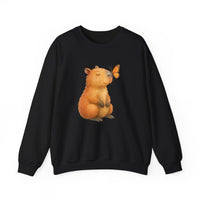 Zen Capybara With Butterfly Unisex Sweatshirt
