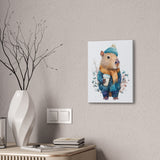 Winter Capy Vibes Canvas Print