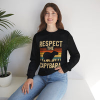 Retro Respect the Capybara Unisex Sweatshirt