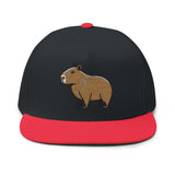 Minimal Capybara Outline Snapback Hat