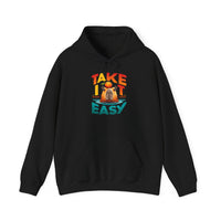 Take It Easy Capybara Relaxing Design Unisex Hoodie