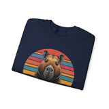 Retro Capybara Bruh Expression Unisex Sweatshirt