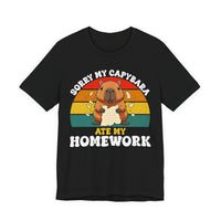 Sorry My Capybara Ate My Homework Unisex T-Shirt