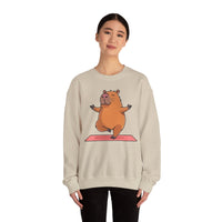 Yoga Capybara Meditation Pose Unisex Sweatshirt