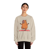 Yoga Capybara Meditation Pose Unisex Sweatshirt