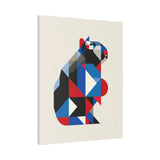 Geometric Capybara Abstract Canvas Print