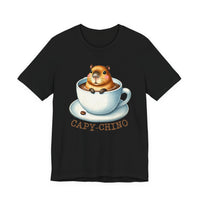 Capychino Capybara Coffee Pun Unisex T-Shirt
