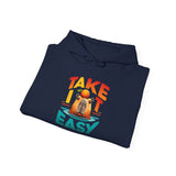 Take It Easy Capybara Relaxing Design Unisex Hoodie