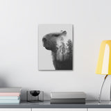 Into the Woods with Capybara Canvas Print
