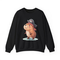 Pirate Capybara Cute Cartoon Design Unisex Sweatshirt
