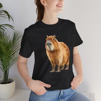 Watercolor Capybara Golden Fur Unisex T-Shirt