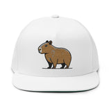 Minimal Capybara Outline Snapback Hat