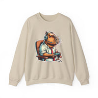 Gamer Capybara with Headset and Controller Unisex Sweatshirt