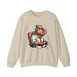 Gamer Capybara with Headset and Controller Unisex Sweatshirt