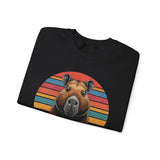 Retro Capybara Bruh Expression Unisex Sweatshirt