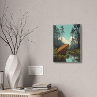 Ghibli Style Capy in the Wild Canvas Print