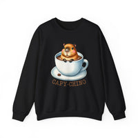 Capychino Capybara Coffee Pun Unisex Sweatshirt