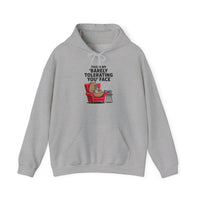 Funny Capybara Barely Tolerating You Face Unisex Hoodie