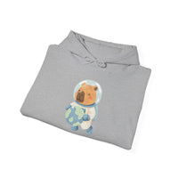 Astronaut Capybara Holding Earth Unisex Hoddie