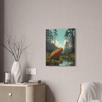 Ghibli Style Capy in the Wild Canvas Print
