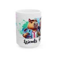 Capybara Bros and Beers Ceramic Mug