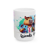 Capybara Bros and Beers Ceramic Mug