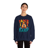 Take It Easy Capybara Relaxing Design Unisex Sweatshirt