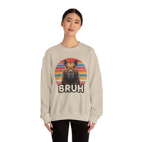 Retro Capybara Bruh Expression Unisex Sweatshirt
