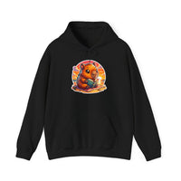 Adorable Capybara Sunset Reading Vibes Unisex Hoodie