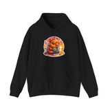 Adorable Capybara Sunset Reading Vibes Unisex Hoodie