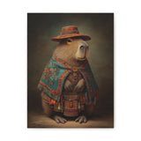 Andean Capybara Elegance Canvas Print