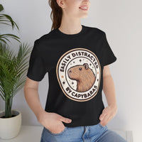 Capybara Lover Easily Distracted Unisex T-Shirt