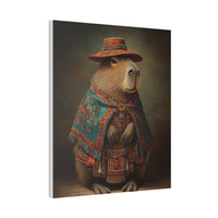 Andean Capybara Elegance Canvas Print
