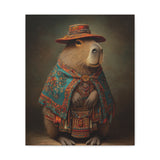 Andean Capybara Elegance Canvas Print