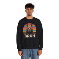 Retro Capybara Bruh Expression Unisex Sweatshirt