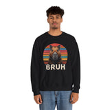 Retro Capybara Bruh Expression Unisex Sweatshirt