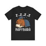 Napybara Funny Sleeping Capybara Design Unisex T-Shirt