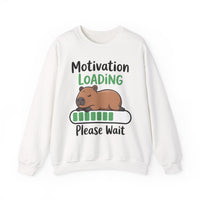 Funny Capybara Motivation Loading Please Wait Unisex Sweatshirt