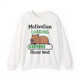 Funny Capybara Motivation Loading Please Wait Unisex Sweatshirt