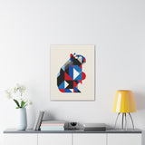 Geometric Capybara Abstract Canvas Print