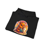 Adorable Capybara Sunset Reading Vibes Unisex Hoodie