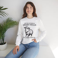 Smart Fella Fart Smella Capybara Cowboy Unisex Sweatshirt