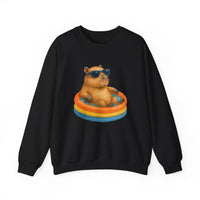 Vacation Mode Capybara Pool Day Unisex Sweatshirt