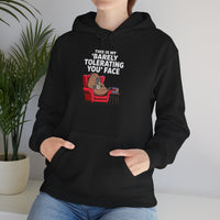 Funny Capybara Barely Tolerating You Face Unisex Hoodie