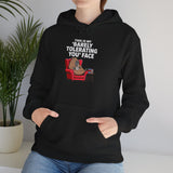 Funny Capybara Barely Tolerating You Face Unisex Hoodie